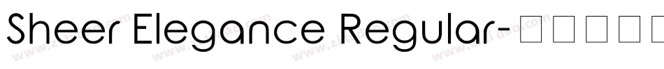 Sheer Elegance Regular字体转换